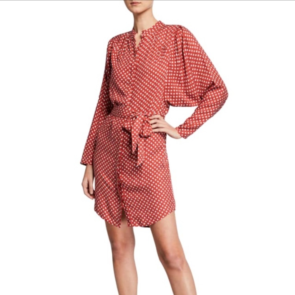Joie Myune dot print shirt dress Size S